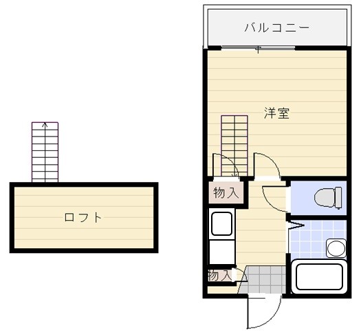 憧れのロフト付き♪