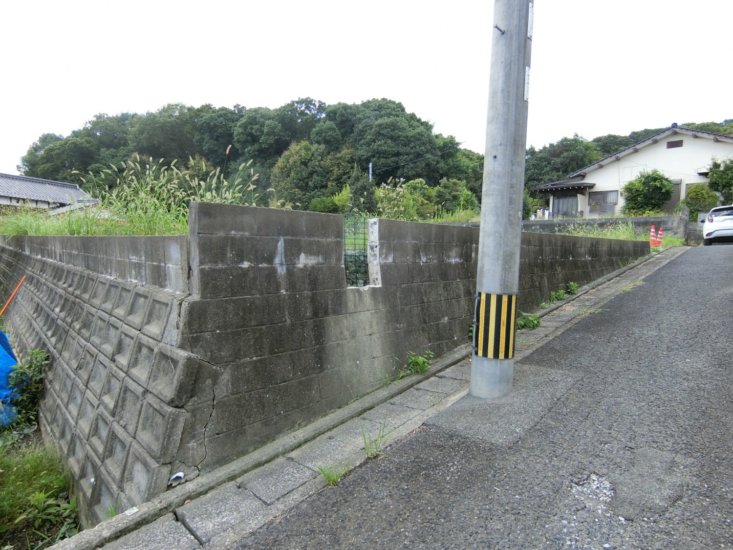 北東側道路より撮影