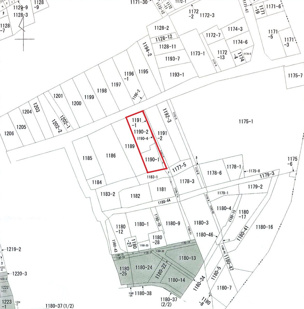字図　現況と異なる場合は現況を優先します。