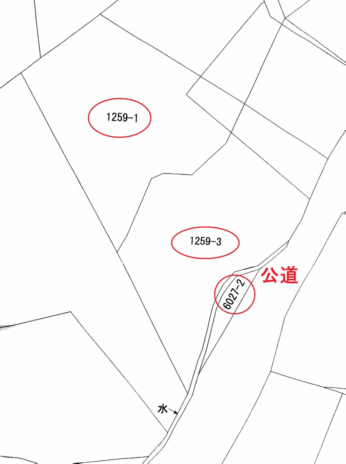 敷地と道路との関係図