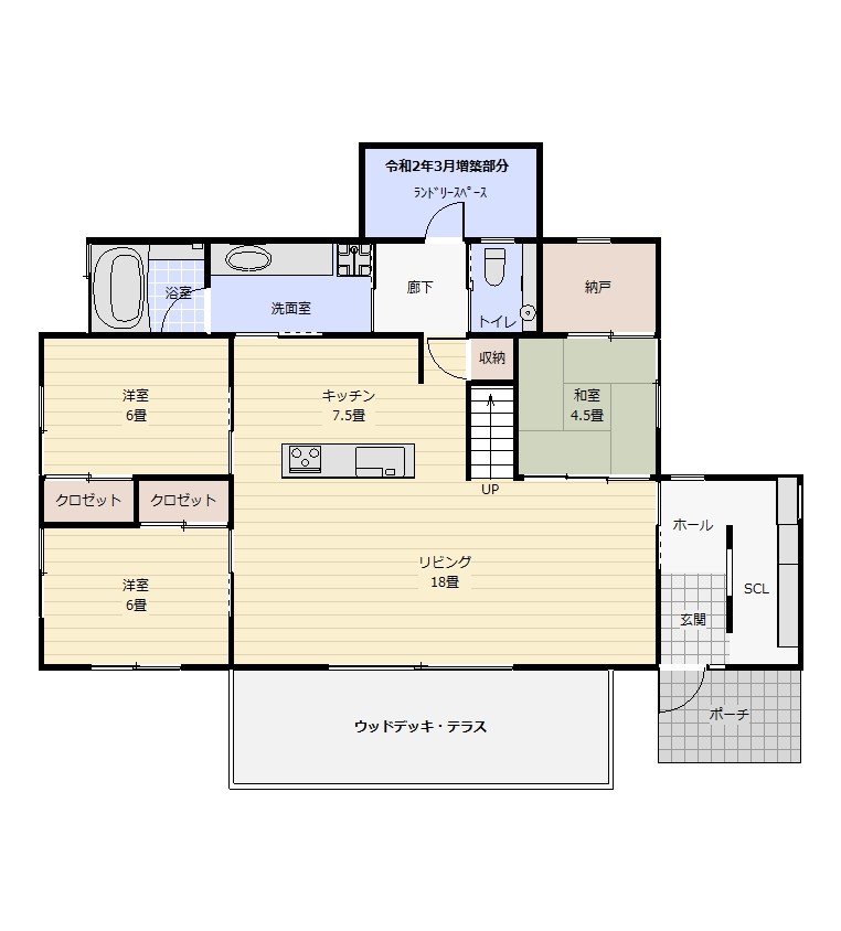 １階：居宅（間取り図が現況と異なる場合は、現況を優先します）