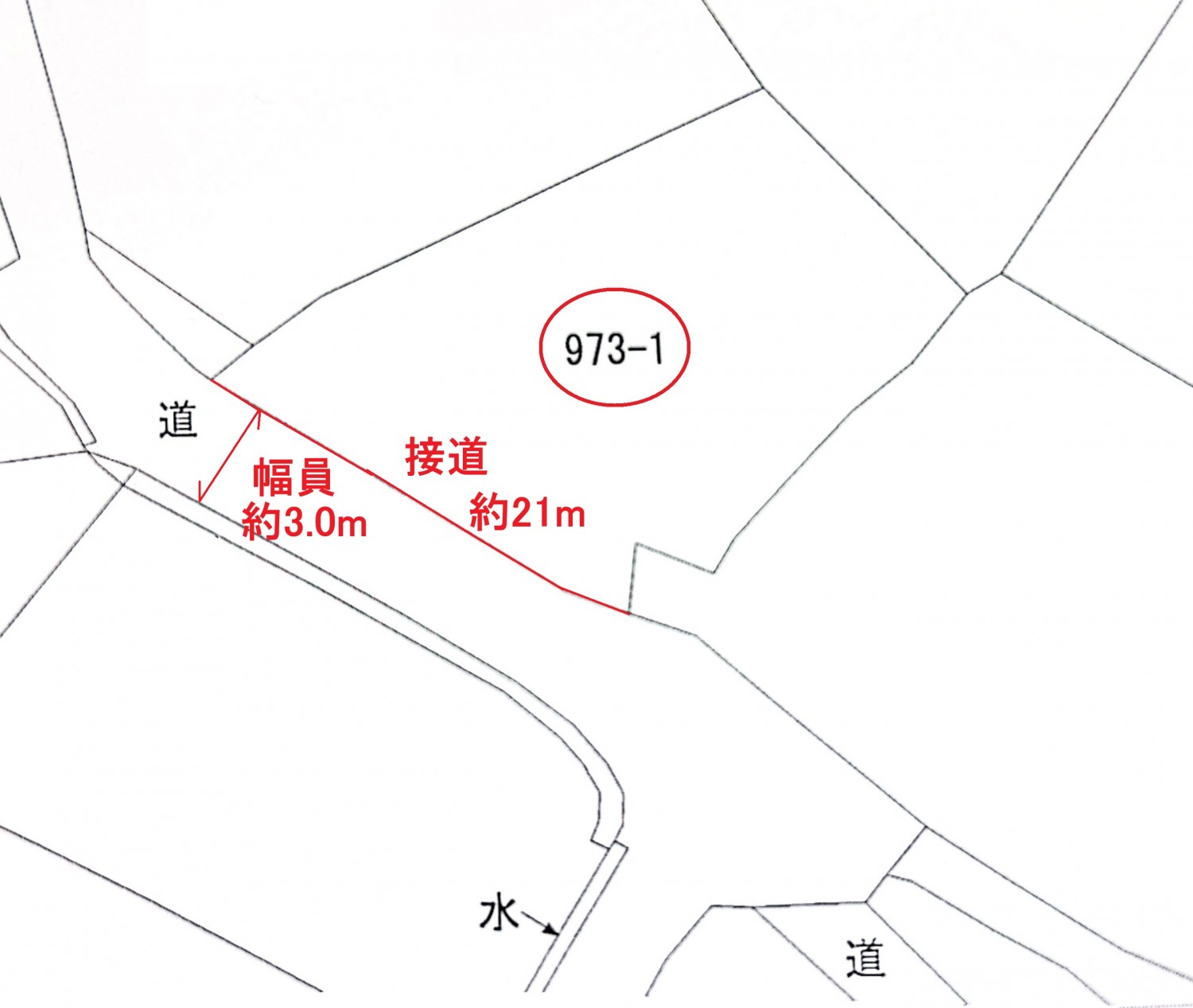 敷地と道路との関係図