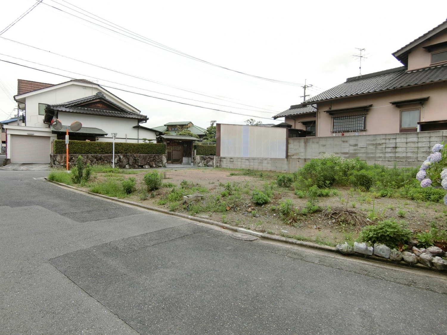 北西側道路より撮影