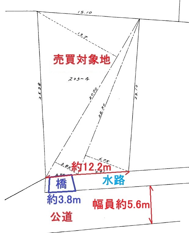 敷地と道路との関係図