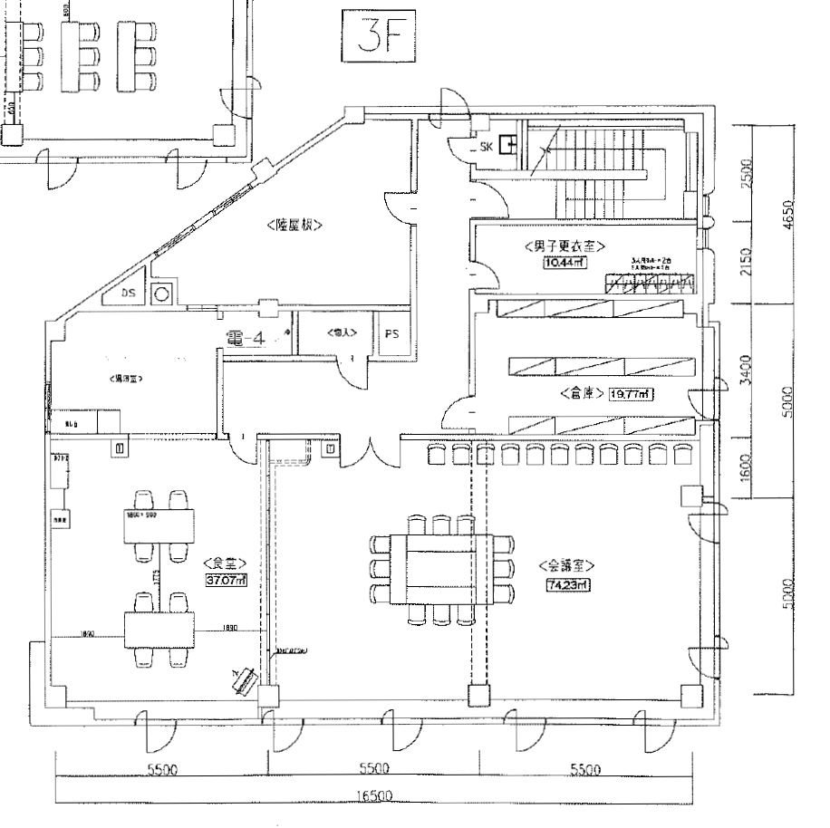 ３階　建物平面図