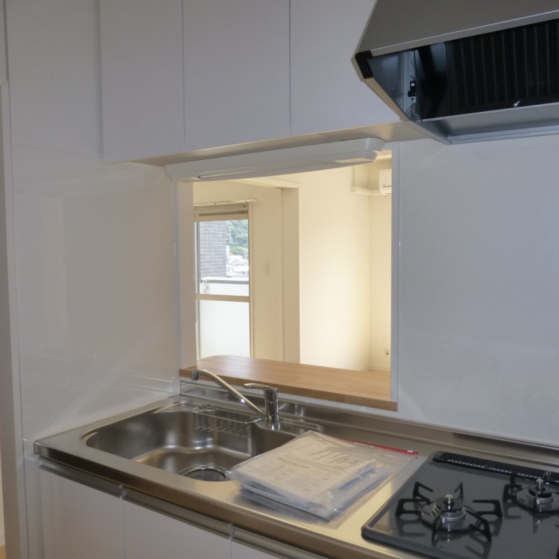 お料理しながら、お部屋が見渡せますね(*^-^*)