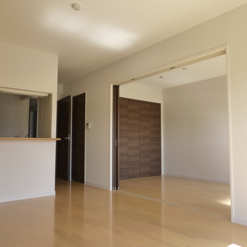 対面式キッチンなので、お部屋がスッキリして見えますね