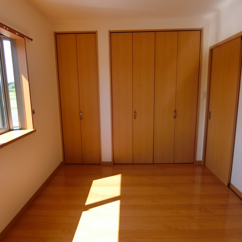 南側　壁面いっぱいのクローゼットがあります