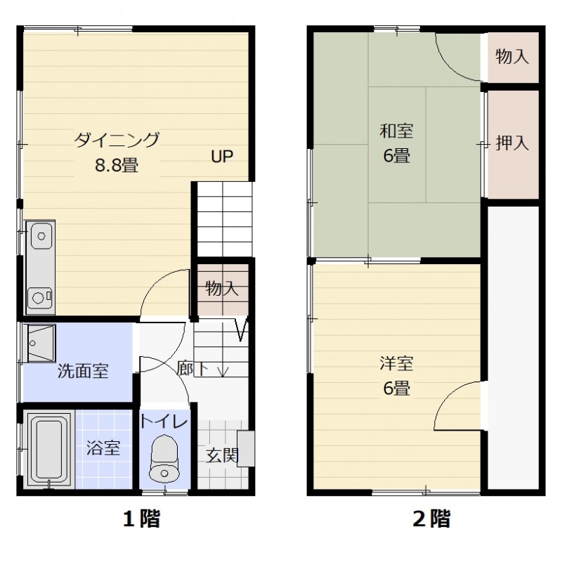 居宅部分の間取図　現況と異なる場合は現況を優先します。