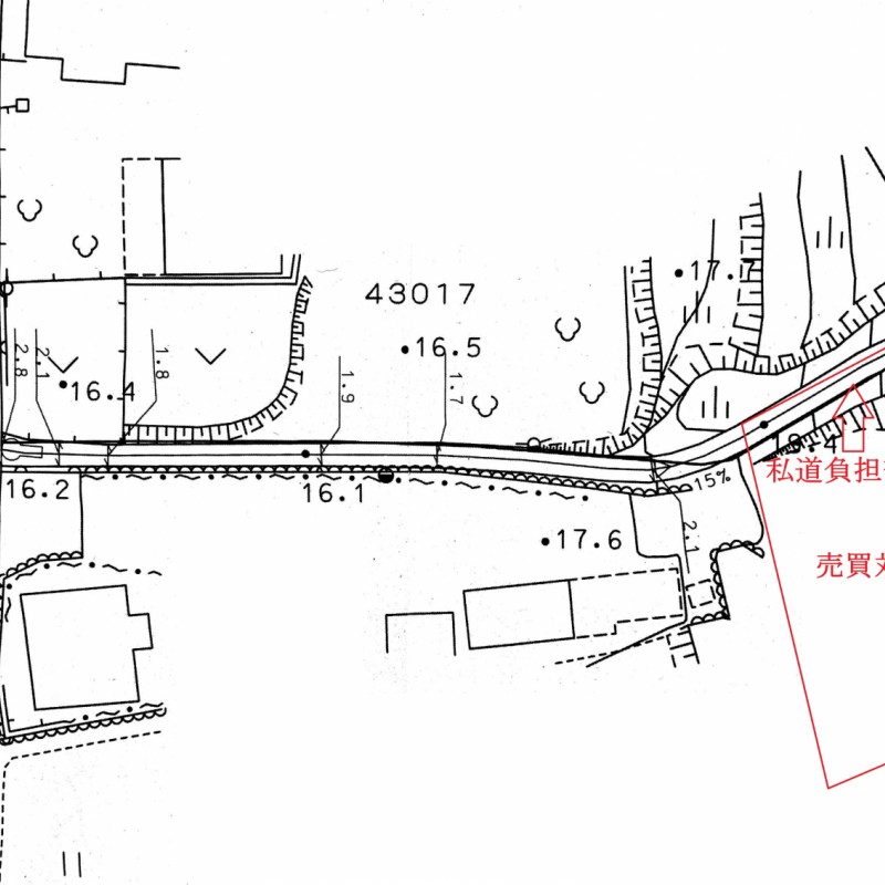 売買対象地の地形は実際とは異なります。