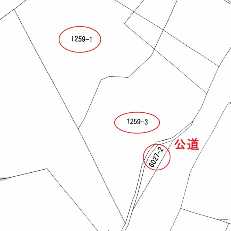 敷地と道路との関係図