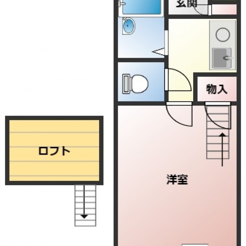ロフトが付いています