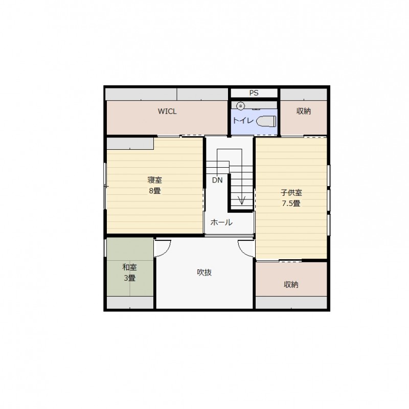 ２階：居宅（間取り図が現況と異なる場合は、現況を優先します）