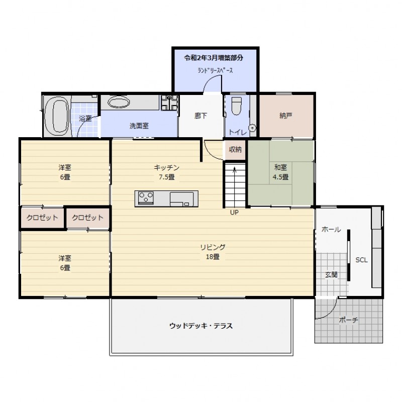 １階：居宅（間取り図が現況と異なる場合は、現況を優先します）