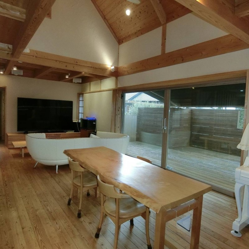 開放感のある広いリビング・ダイニングです。