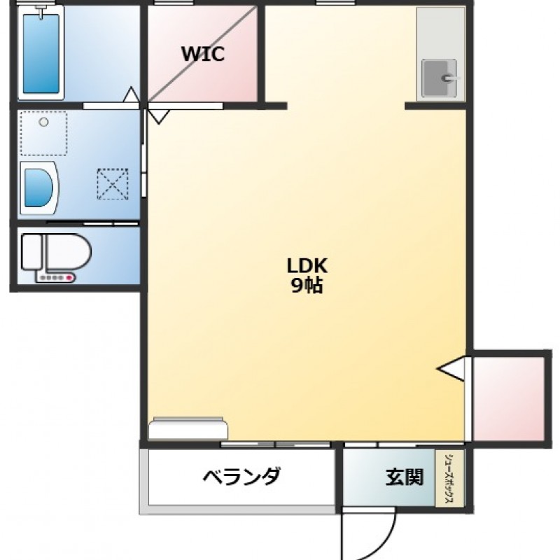 WICやクローゼットがあり収納豊富な間取りです