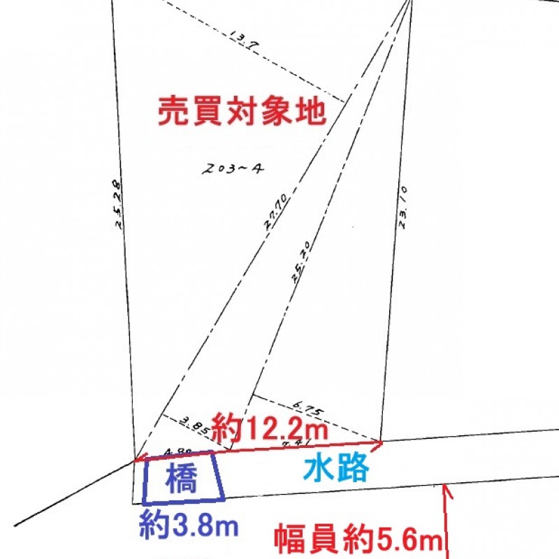 敷地と道路との関係図