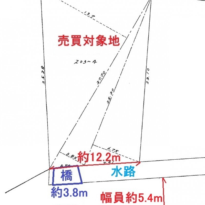 敷地と道路との関係図