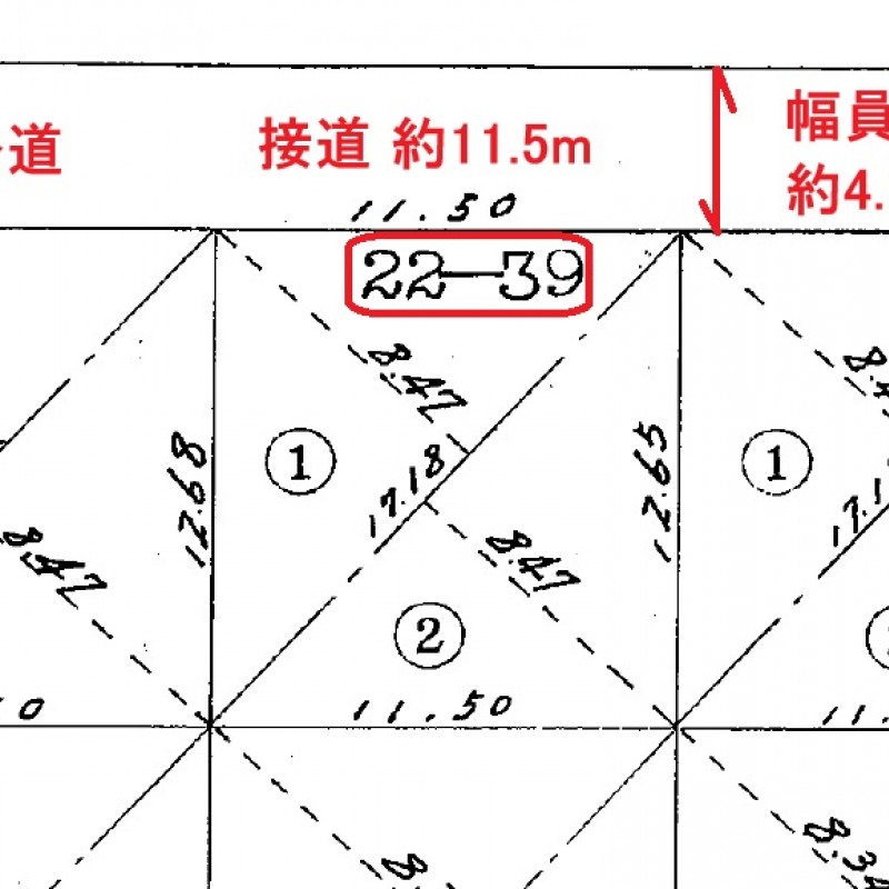 敷地と道路との関係図