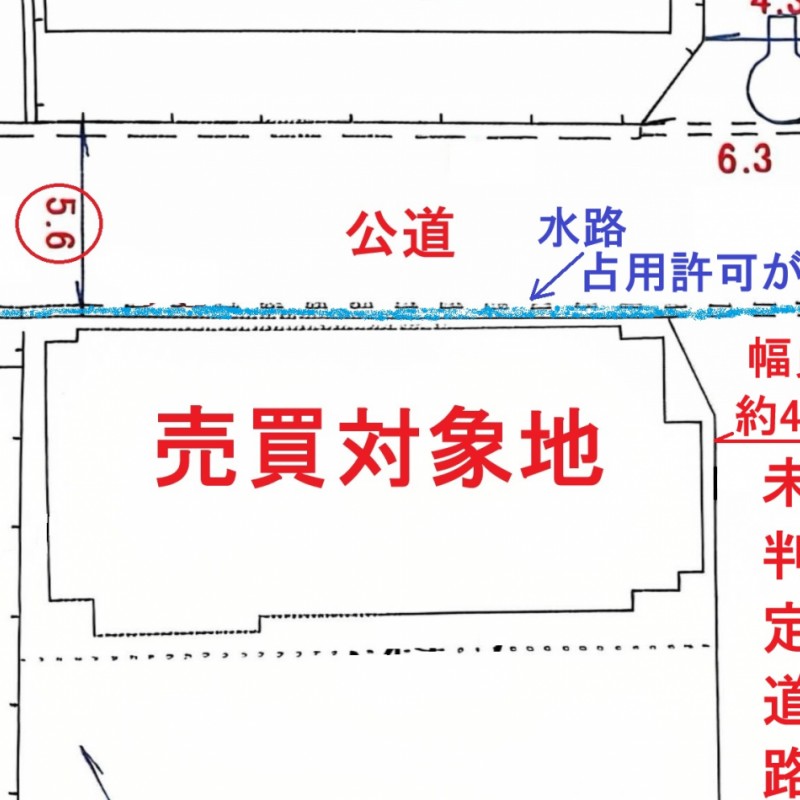 敷地と道路との関係図