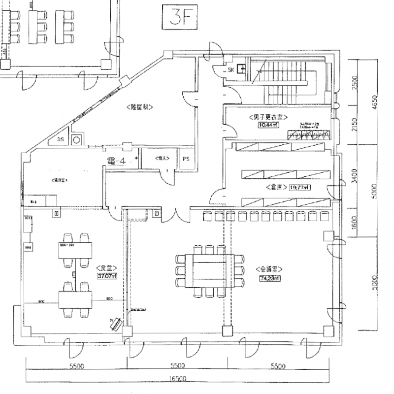 ３階　建物平面図