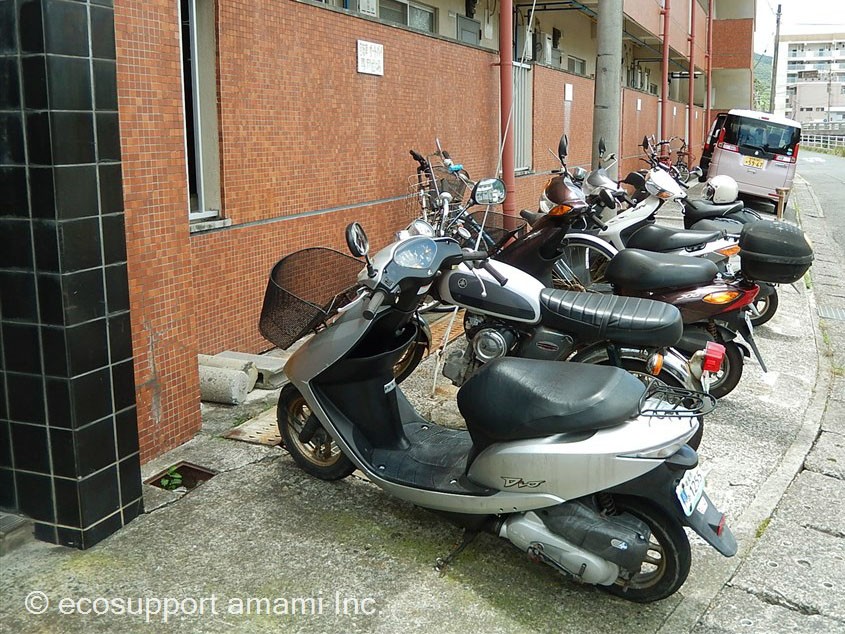 バイク置場あります