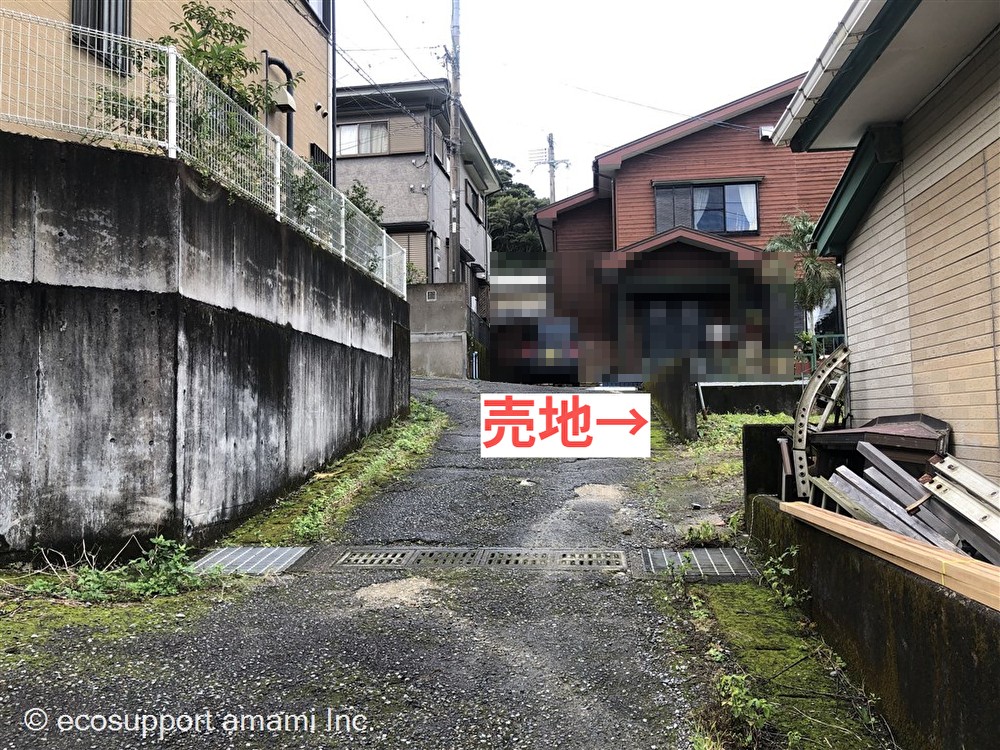 道路①（接道部）道路→売地