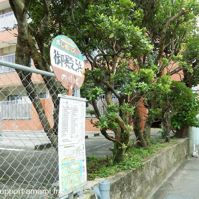 バス停は目の前です