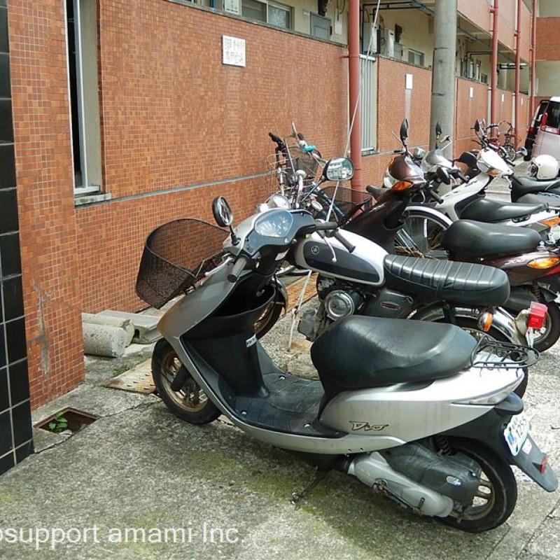 バイク置場あります