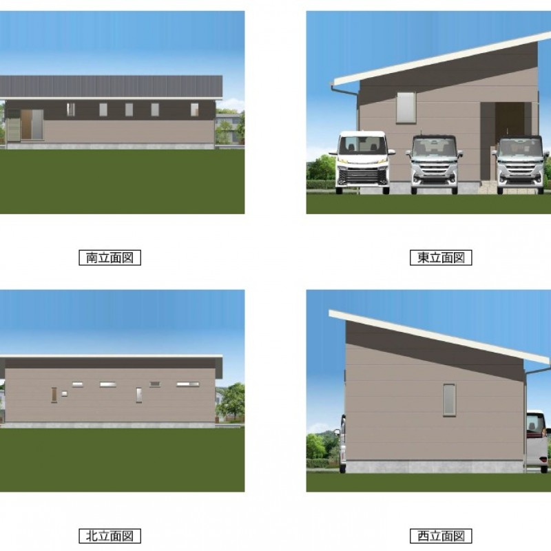 参考建築プラン①立面図