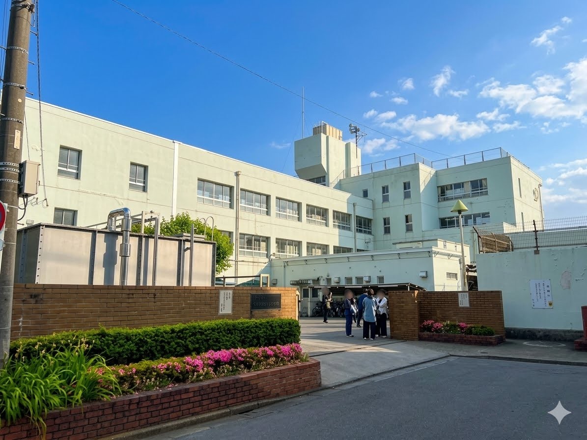 市立南中学校まで1300m