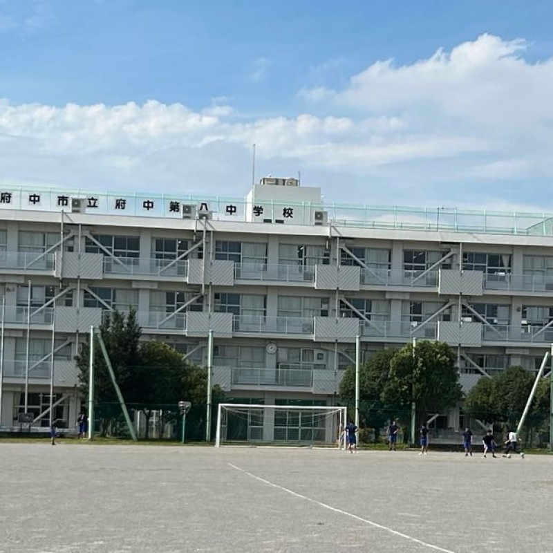 第八中学校まで1500m