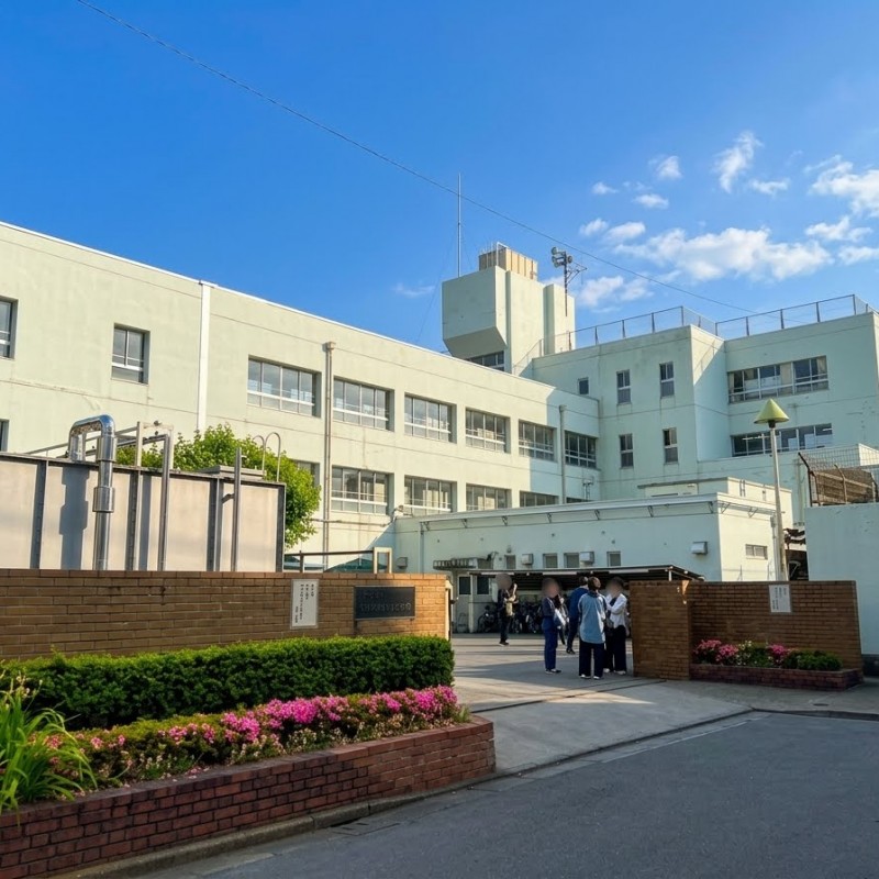 市立南中学校まで1300m